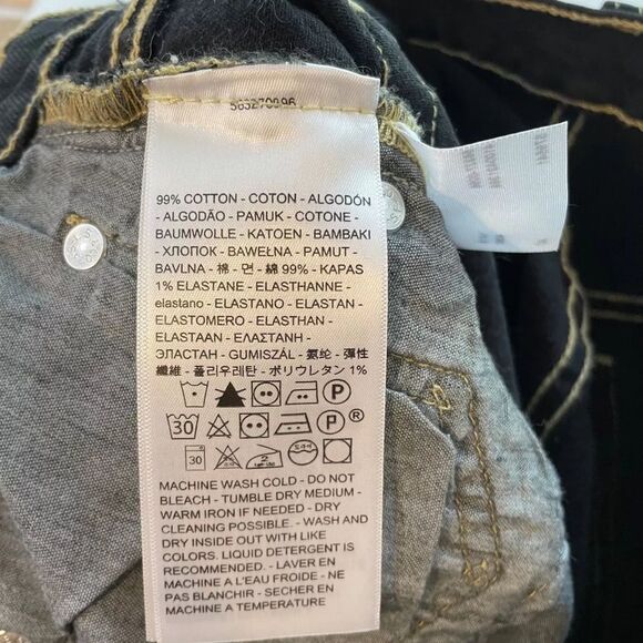 Levi’s 501 shorts high rise cutoff dark denim size 30 new - Picture 8 of 9